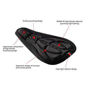 3D Bicycle Saddle Seat NEW Soft Bike Seat Cover Comfortable Foam Seat Cushion Cycling Saddle for Bicycle Bike Accessories #SD