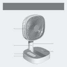 Load image into Gallery viewer, Telescopic Fan Handheld Fan Home Office Desk Speed Adjustable USB Rechargeable Fan Air Cooler Outdoor Travel
