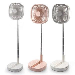 Telescopic Fan Handheld Fan Home Office Desk Speed Adjustable USB Rechargeable Fan Air Cooler Outdoor Travel