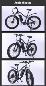 Electric Bike  1000W 48V 16A Mountain e Bicycle Fat Tire ebike Adults Mens 26 Inch 21Speed Aluminum Frame RX02