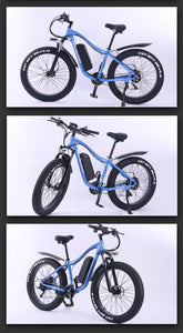 Electric Bike  1000W 48V 16A Mountain e Bicycle Fat Tire ebike Adults Mens 26 Inch 21Speed Aluminum Frame RX02