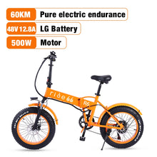 Load image into Gallery viewer, Electric Bike 26 Inch 48V 500W Fat Tire ebike Mountain Snow bike Folding Electric Bicycle
