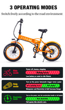 Load image into Gallery viewer, Electric Bike 26 Inch 48V 500W Fat Tire ebike Mountain Snow bike Folding Electric Bicycle
