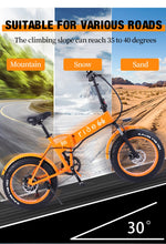 Load image into Gallery viewer, Electric Bike 26 Inch 48V 500W Fat Tire ebike Mountain Snow bike Folding Electric Bicycle
