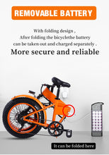 Load image into Gallery viewer, Electric Bike 26 Inch 48V 500W Fat Tire ebike Mountain Snow bike Folding Electric Bicycle
