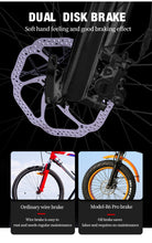 Load image into Gallery viewer, Electric Bike 26 Inch 48V 500W Fat Tire ebike Mountain Snow bike Folding Electric Bicycle
