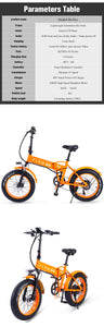 Electric Bike 26 Inch 48V 500W Fat Tire ebike Mountain Snow bike Folding Electric Bicycle