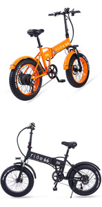 Electric Bike 26 Inch 48V 500W Fat Tire ebike Mountain Snow bike Folding Electric Bicycle