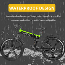 Load image into Gallery viewer, Electric Bike 1000W Lithium Battery Mountain e Bicycle Fat Tire ebike Adults Mens 26 Inch 21 Speed Aluminum Frame R5s
