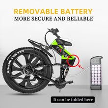 Load image into Gallery viewer, Electric Bike 1000W Lithium Battery Mountain e Bicycle Fat Tire ebike Adults Mens 26 Inch 21 Speed Aluminum Frame R5s
