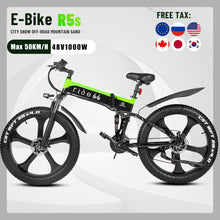 Load image into Gallery viewer, Electric Bike 1000W Lithium Battery Mountain e Bicycle Fat Tire ebike Adults Mens 26 Inch 21 Speed Aluminum Frame R5s
