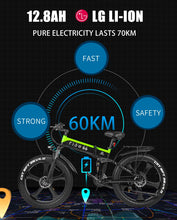 Load image into Gallery viewer, Electric Bike 1000W Lithium Battery Mountain e Bicycle Fat Tire ebike Adults Mens 26 Inch 21 Speed Aluminum Frame R5s
