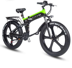 Electric Bike 1000W Lithium Battery Mountain e Bicycle Fat Tire ebike Adults Mens 26 Inch 21 Speed Aluminum Frame R5s